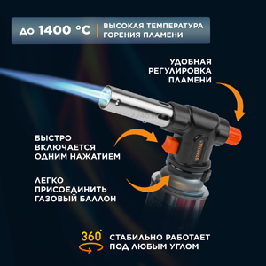 Газовая горелка с пьезоподжигом